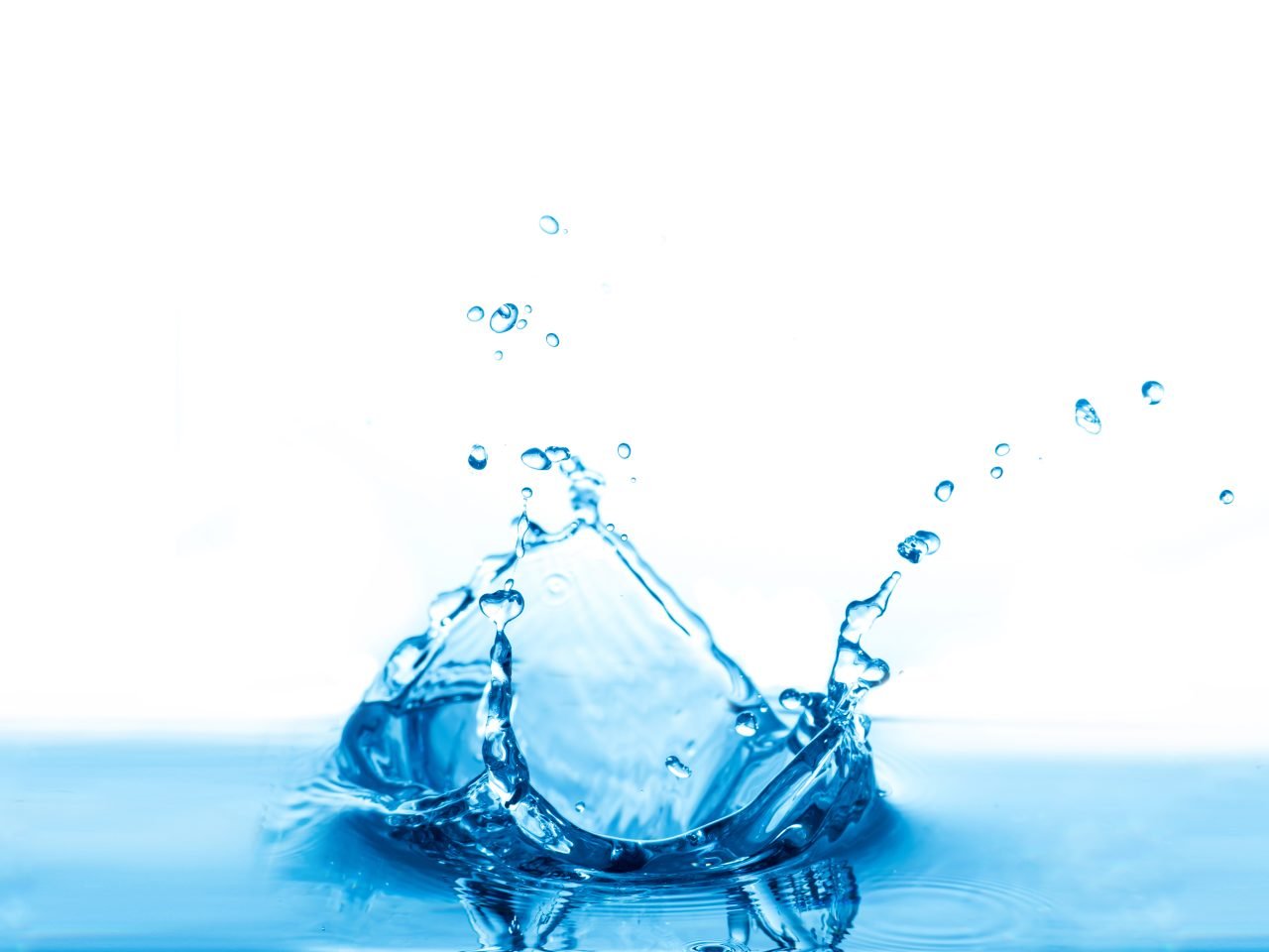water splash isolated on white background